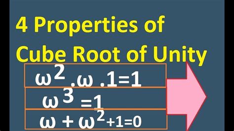 cube root of unity formula.